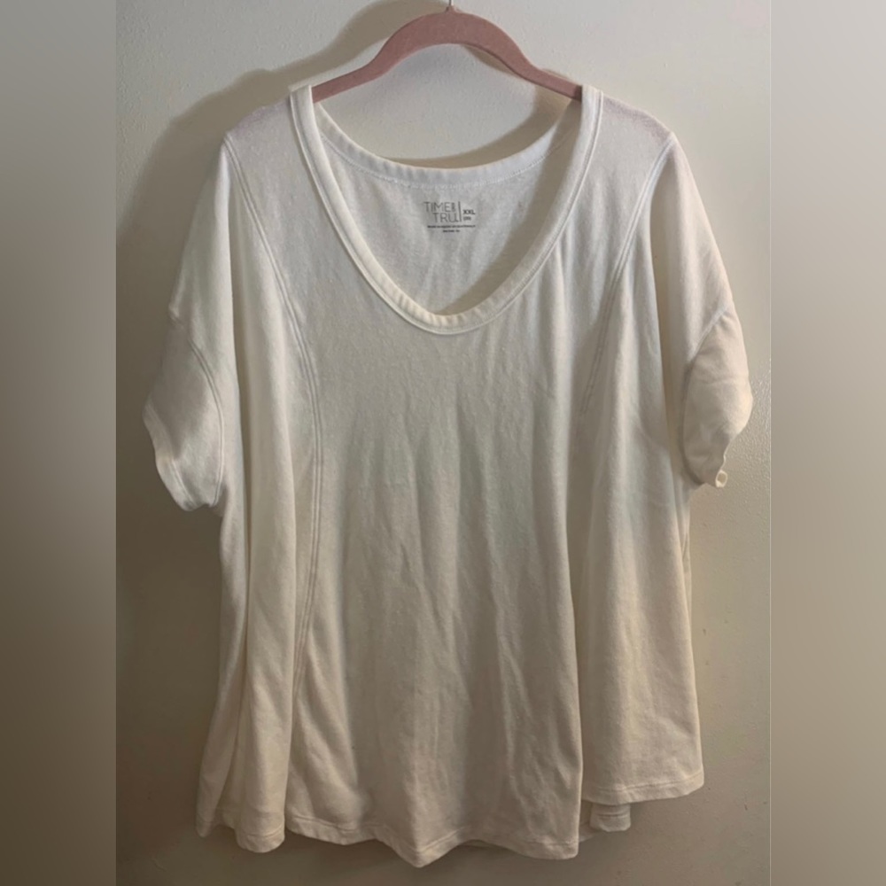 TIME & TRU ATHLETIC V-NECK 2X/XXL